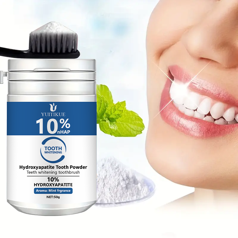 Teeth Whitening Remedies - YUTIKUE 10% nHAP poudre dentaire 50g-hydroxyapatite