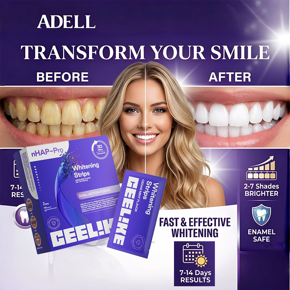 Teeth Whitening Effective - Bandes blanchissantes pour les dents violettes,