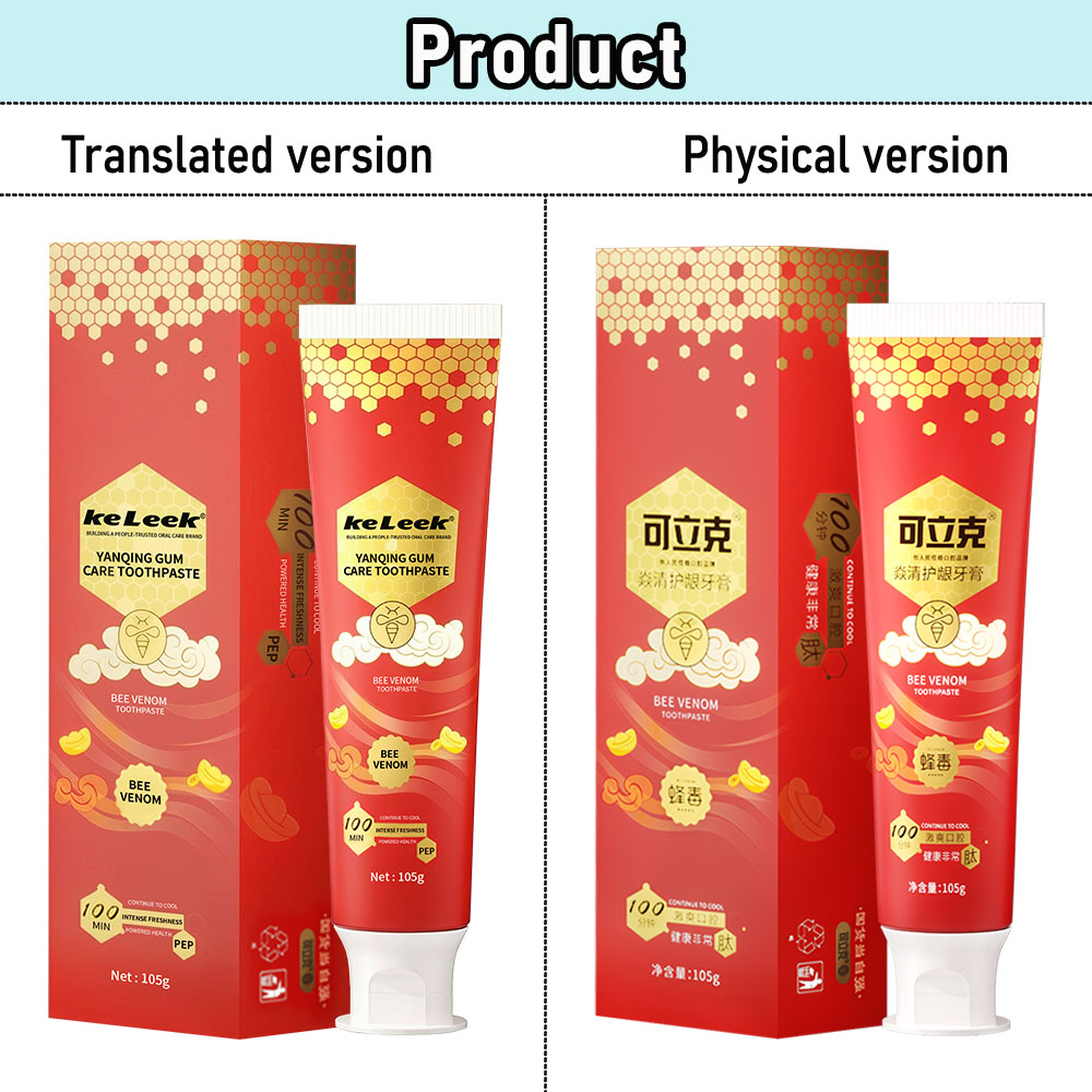 Teeth Whitening Effective - Dentifrice KeLeek Soin Complet Saveur Menthe