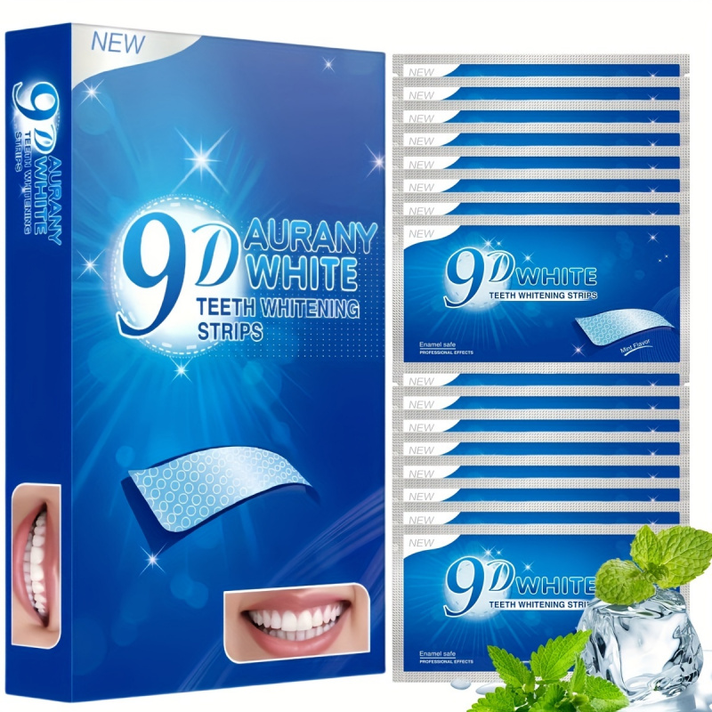 Teeth Whitening Gel Peroxide - 21 paires de bandes de blanchiment