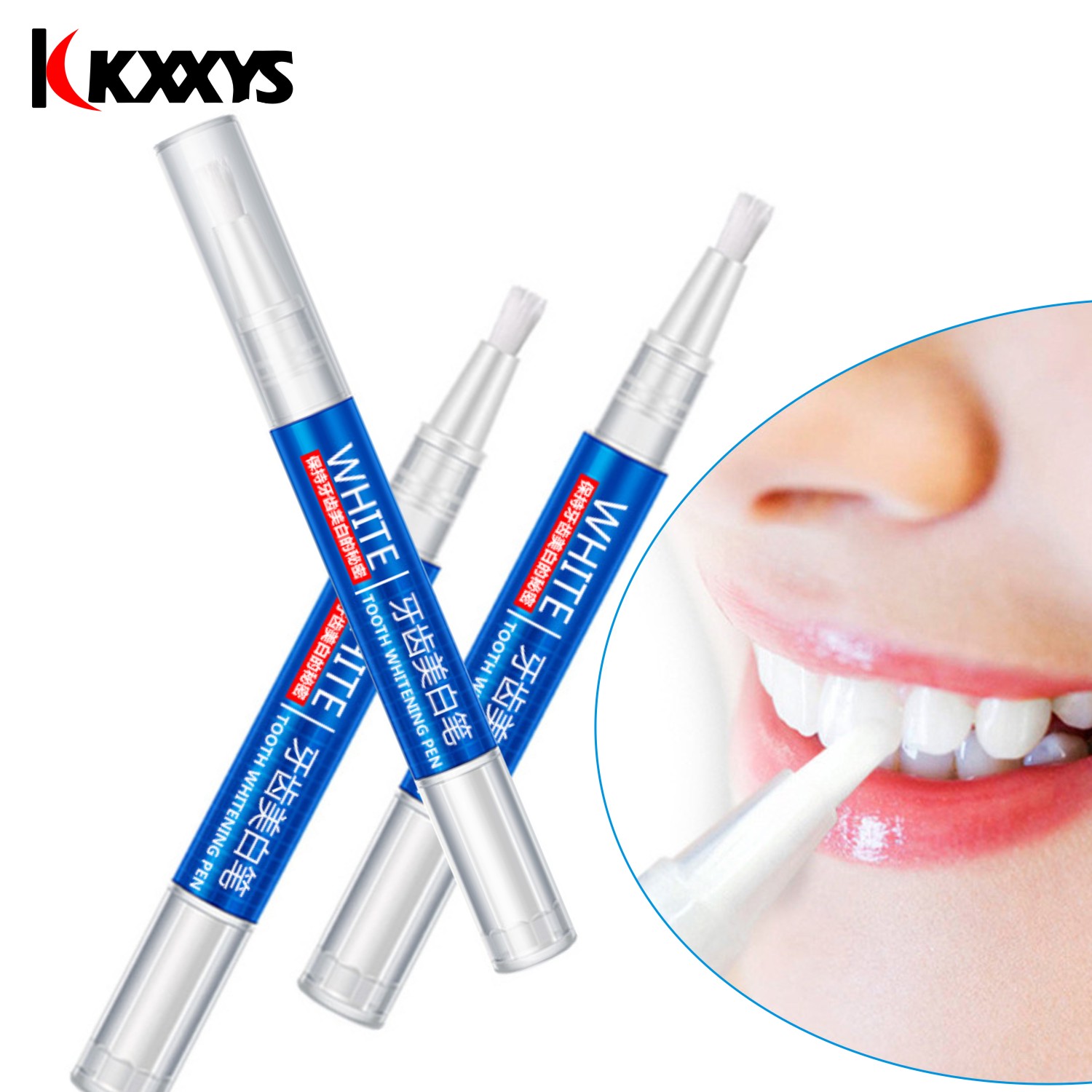 Teeth Whitening Gel Peroxide - Stylo de blanchiment des dents blanc
