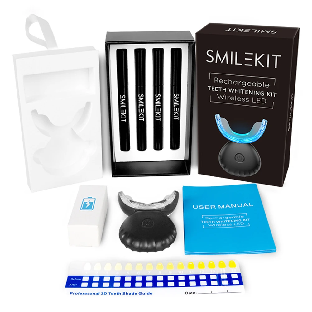 Teeth Whitening Gel Peroxide - Kit de blanchiment des dents dentaires