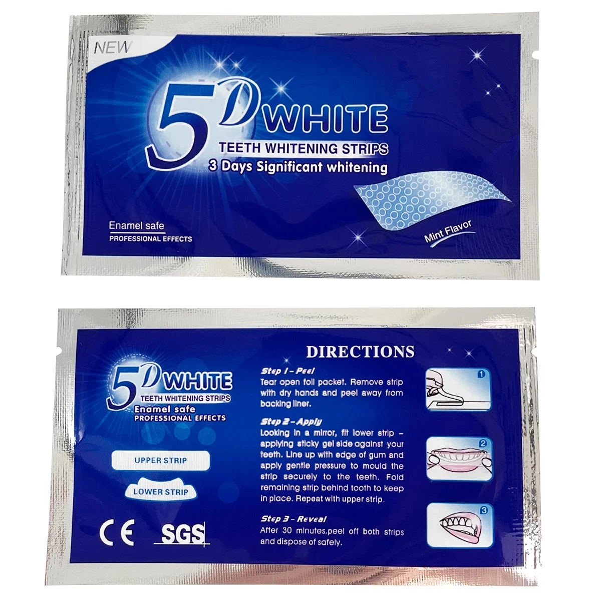 Teeth Whitening Effective - 1 boîte/2 boîte bandes de blanchiment