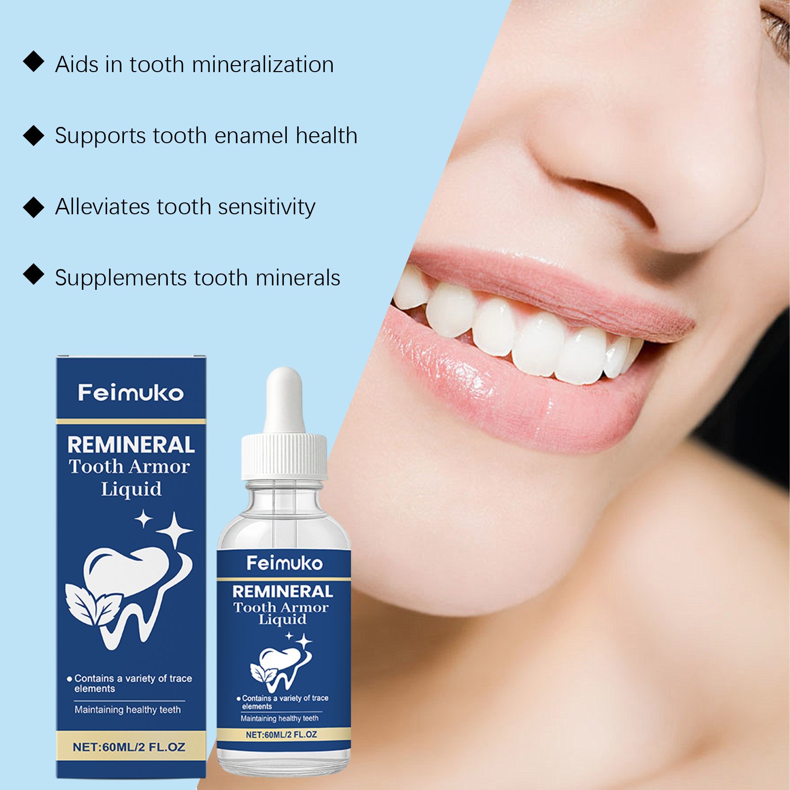 Soin dentaire liquide à l'hydr - Teeth Whitening Effective avis et prix