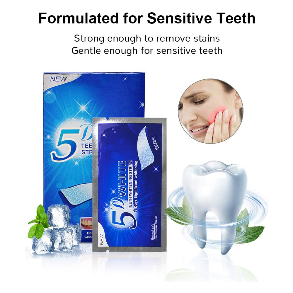 Bandelettes blanchissantes 5D  - Teeth Whitening Gel Peroxide avis et prix