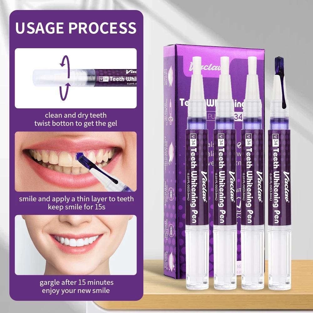 Vaclav V34 stylo gel de blanch - Teeth Whitening Gel Peroxide avis et prix